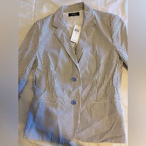 Ralph Lauren Seersucker Blazer. Size 14